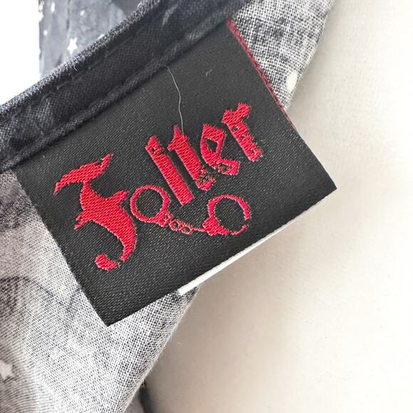 Folter Gone Batty Gothic Retro Style Fit n Flare Dress Women’s Size Medium NEW - Picture 9 of 14